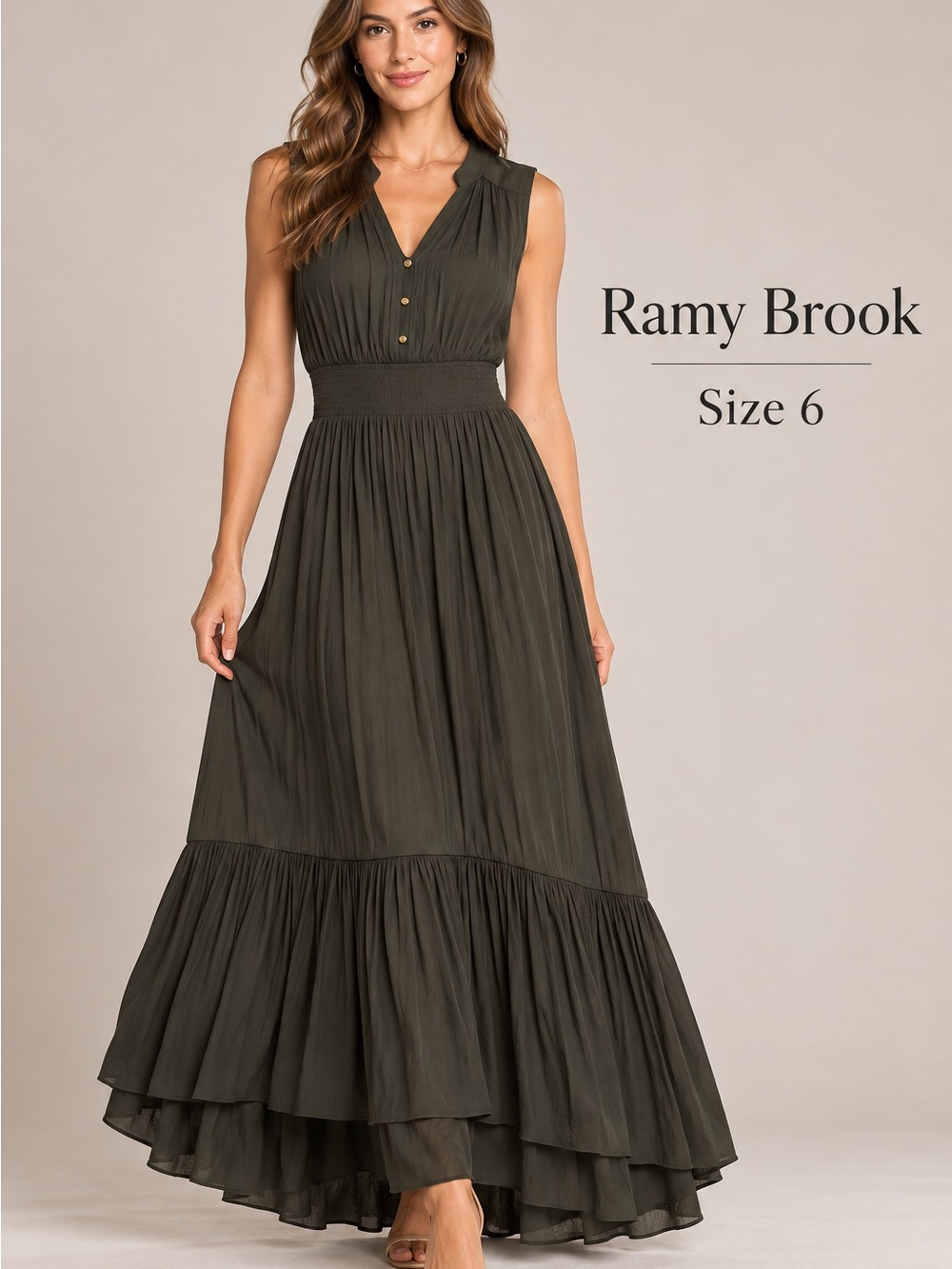 Ramy Brook Black Sleeveless Maxi Dress retails $525